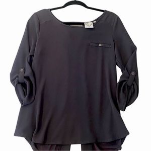 Dark Grey Blouse- Size Medium